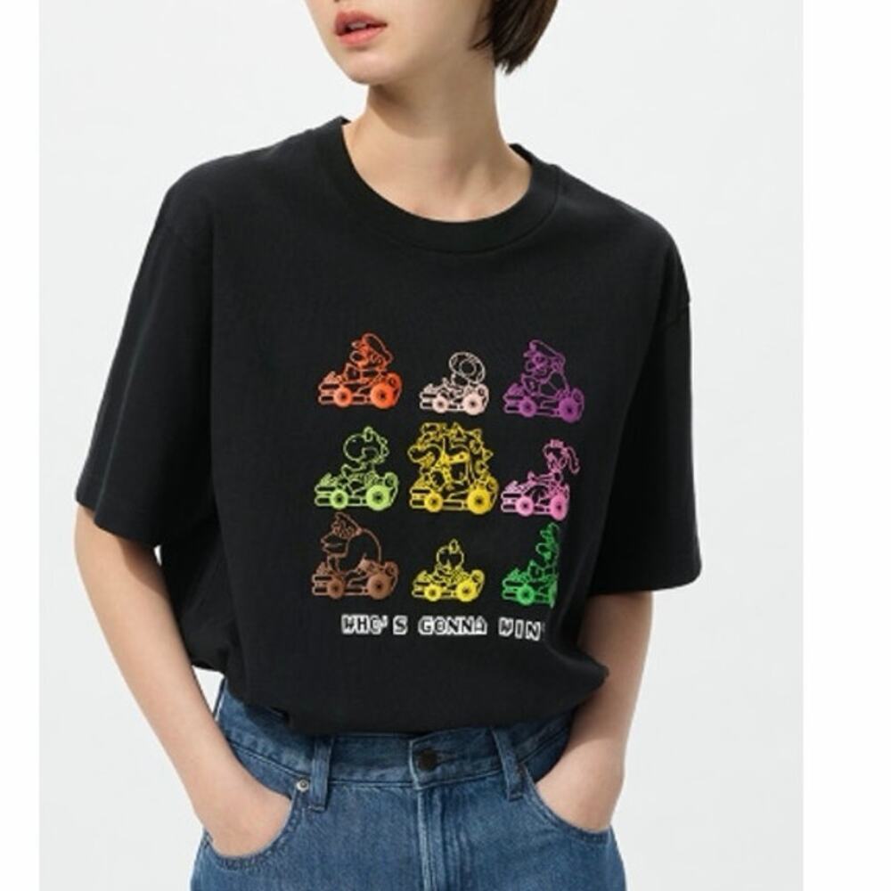 Uniqlo "UT Archive" Super Mario Series Graphic T-Shirt Black Unisex XXL NWT